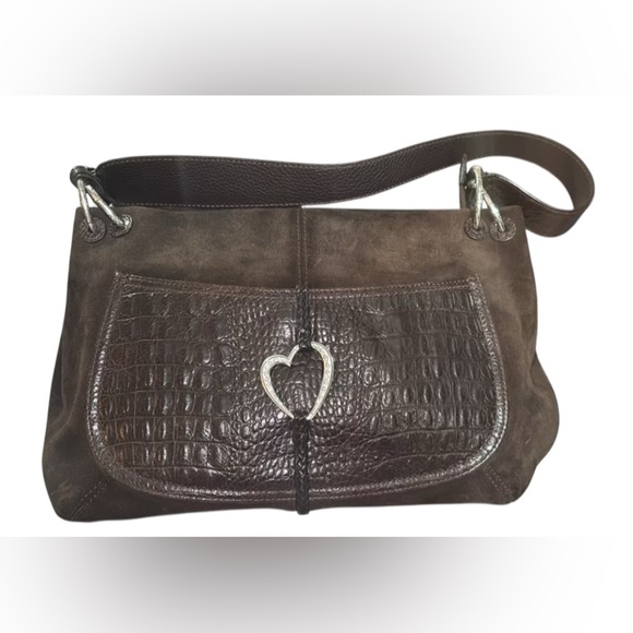 Brighton Brown HandBag with Embossed Detail - Picture 1 of 6